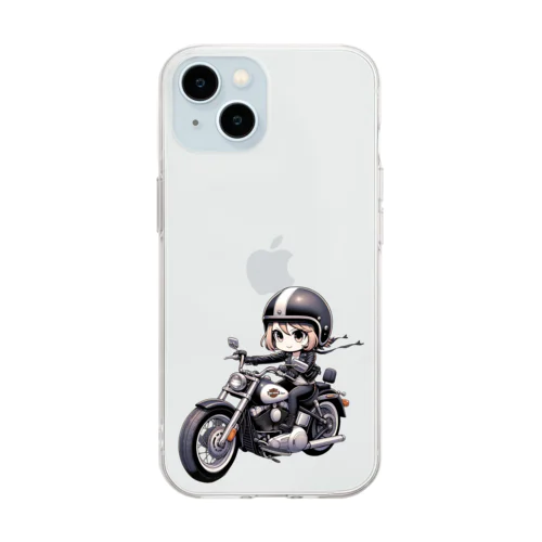 バイク女子 05 Soft Clear Smartphone Case