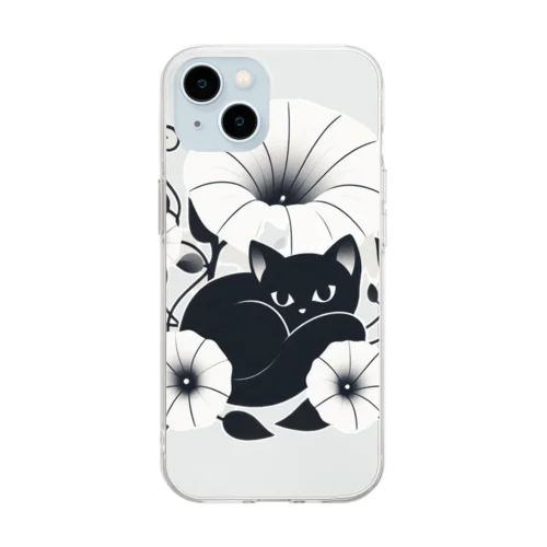 アサガオと黑猫 No1.5 Soft Clear Smartphone Case