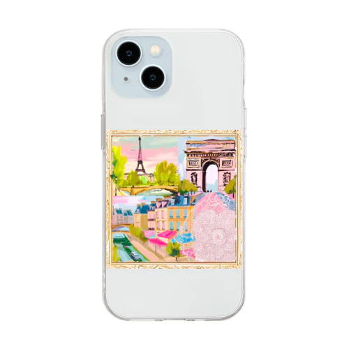 憧れのパリ🗼美しい風景🖼✨ Soft Clear Smartphone Case