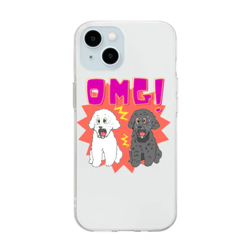 NEWトイプードルのOMG Soft Clear Smartphone Case