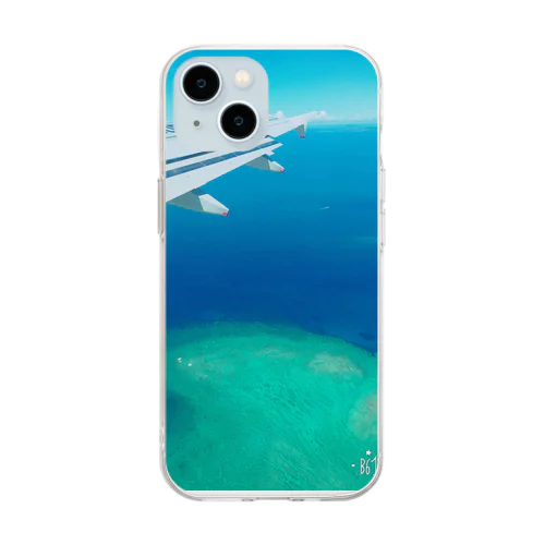 雲の上からの海 Soft Clear Smartphone Case