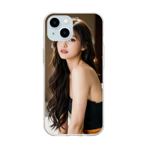 AI美女17 Soft Clear Smartphone Case