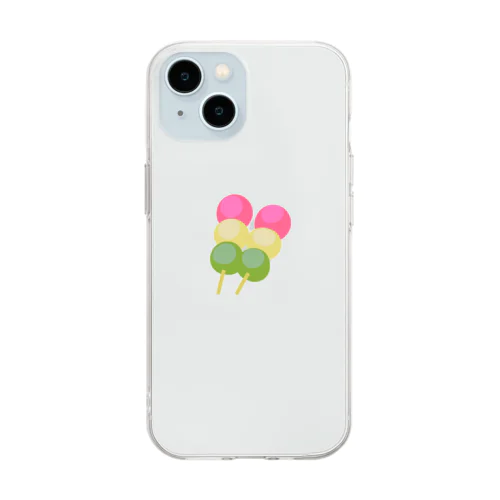 お団子 Soft Clear Smartphone Case