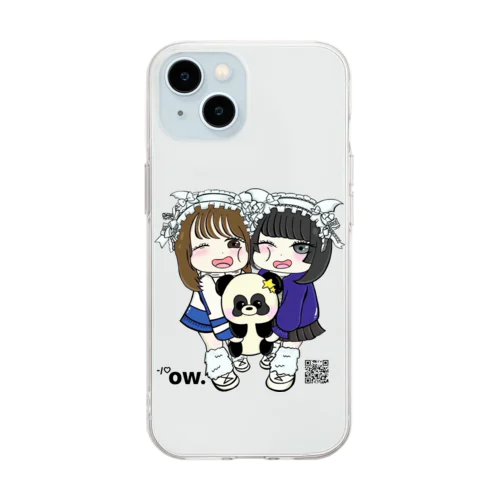 OW.(イラスト) Soft Clear Smartphone Case