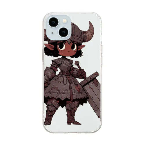 エルフの女戦士 Soft Clear Smartphone Case