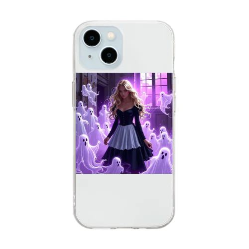 霊を縛り付ける少女 Soft Clear Smartphone Case