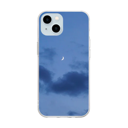 8月9日の三日月 Soft Clear Smartphone Case