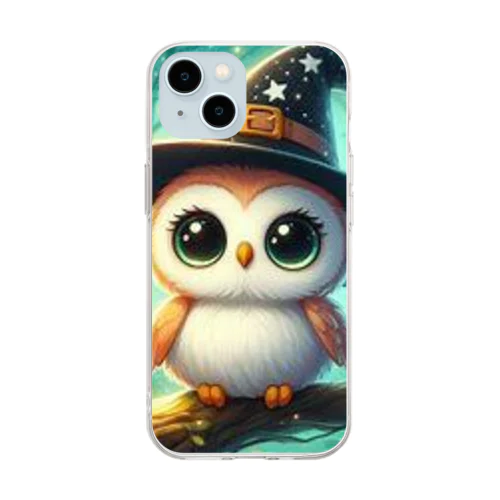 森の魔法使いフクロウくん Soft Clear Smartphone Case