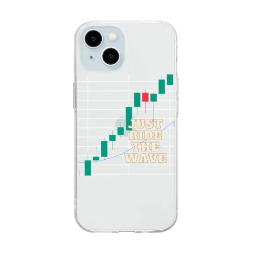 Just Ride the Wave Soft Clear Smartphone Case