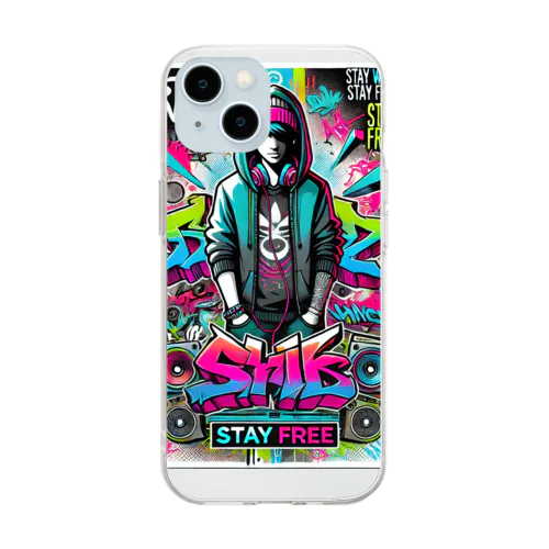 グラフィティアート Soft Clear Smartphone Case