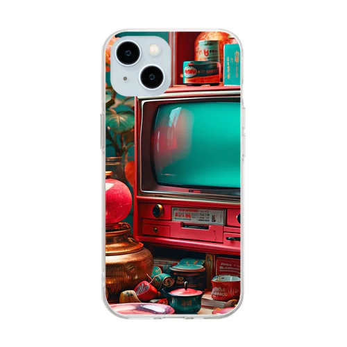 retro hongkong geek Soft Clear Smartphone Case