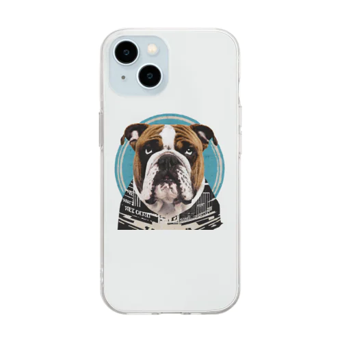 ブルドック Soft Clear Smartphone Case
