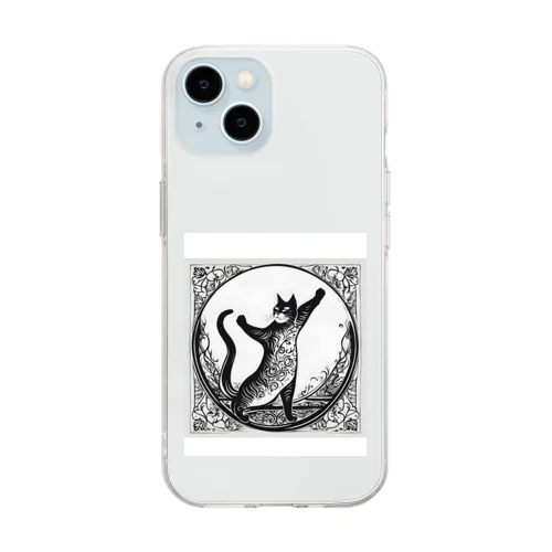 にゃんぱわーだぜぃ！ Soft Clear Smartphone Case