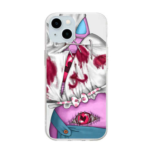 サイクロビットちゃんハロウィン2024 Soft Clear Smartphone Case