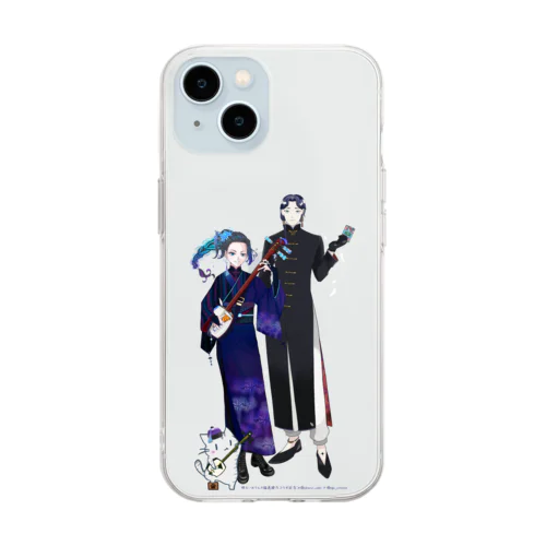 明るいおでん×猫透綾乃コラボ記念グッズ Soft Clear Smartphone Case