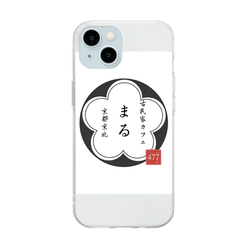 ◯477のロゴマークデザイン Soft Clear Smartphone Case