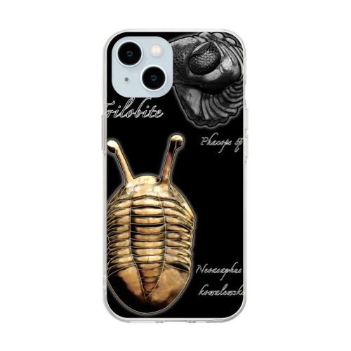 三葉虫(trilobite) Soft Clear Smartphone Case