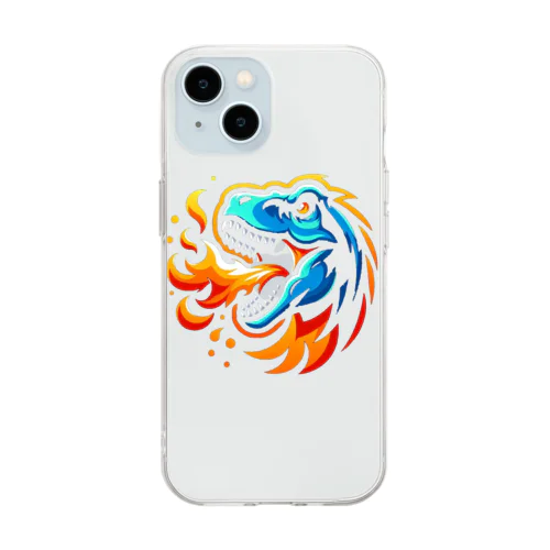 Dinousaur  FIRE Soft Clear Smartphone Case