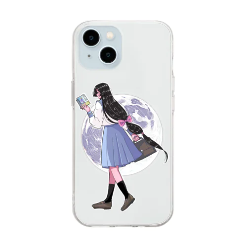 夜半の月ガール︎︎☾ Soft Clear Smartphone Case