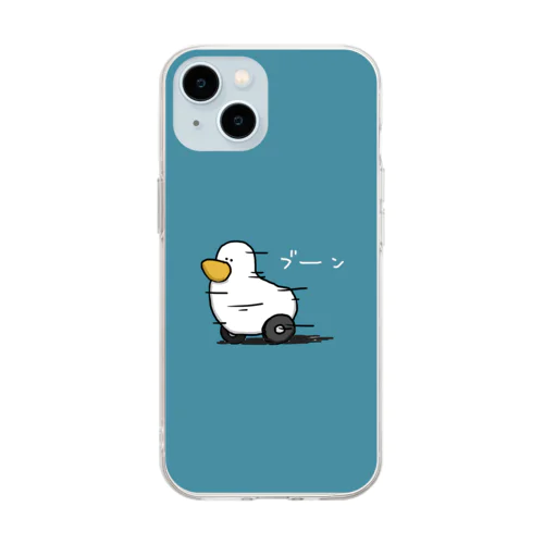 アヒル発進スマホカバー Soft Clear Smartphone Case