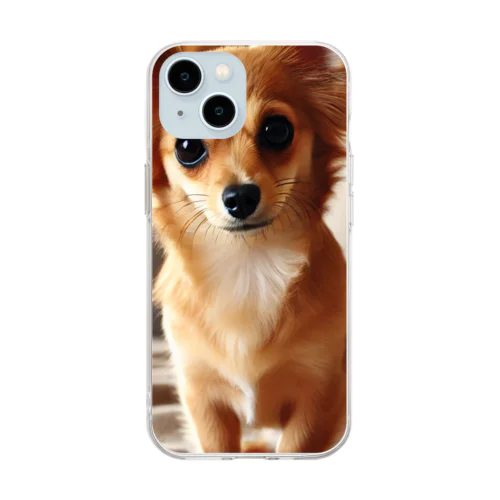 可愛いチワックス Soft Clear Smartphone Case