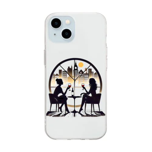 ボルドーのささやき～Whisper of Bordeaux～ Soft Clear Smartphone Case