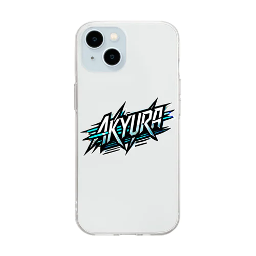 Akyura スタイリッシュロゴ Soft Clear Smartphone Case