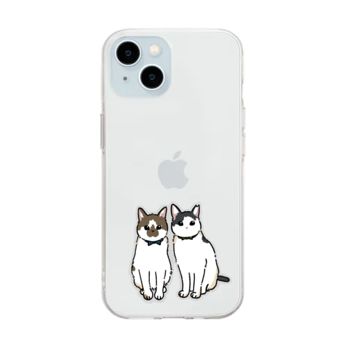 ささみとホルン イラストグッズ Soft Clear Smartphone Case