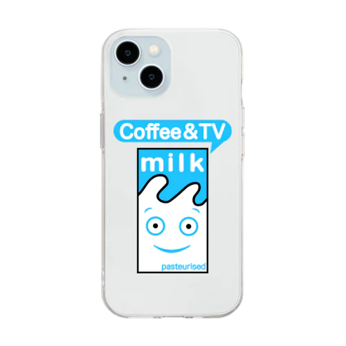 Coffee & TV / コーヒー ＆ TV Soft Clear Smartphone Case