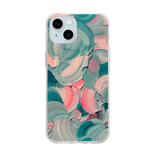 花 Soft Clear Smartphone Case