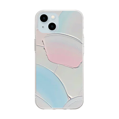 Fly to the moon Soft Clear Smartphone Case