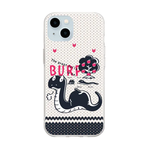  ヘビのげっぷ　BURP  Soft Clear Smartphone Case