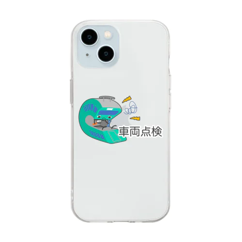 車両点検 Soft Clear Smartphone Case