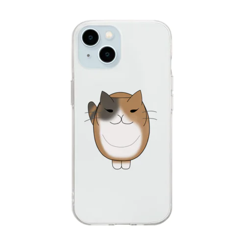 かまちょにゃんこ　 Soft Clear Smartphone Case