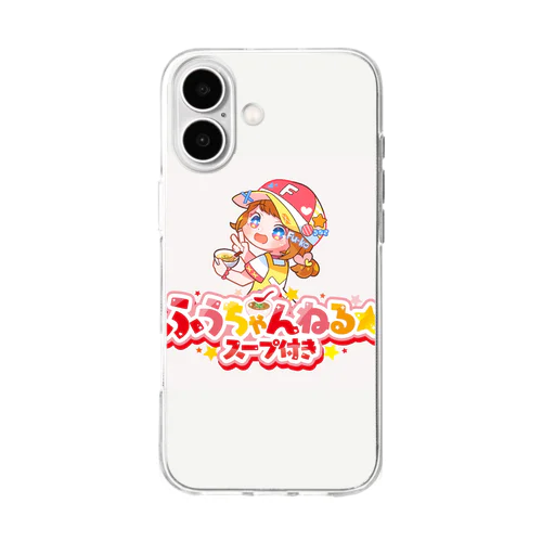 ふうちゃんねる★スープ付き Soft Clear Smartphone Case