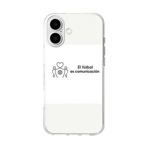 サッカーはコミュニケーションだよ Soft Clear Smartphone Case