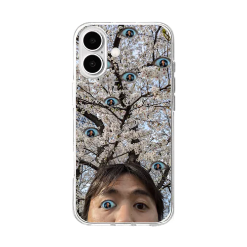 目が出て Soft Clear Smartphone Case
