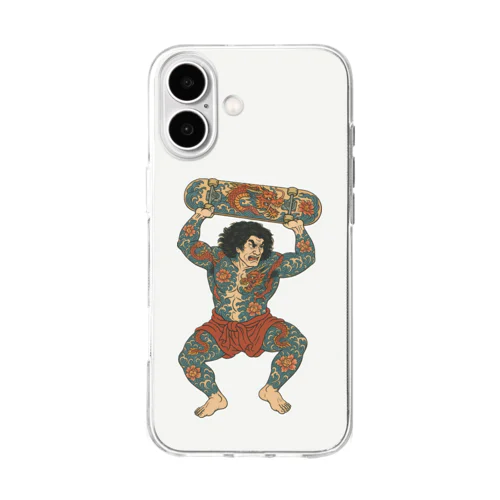和柄イダー Soft Clear Smartphone Case