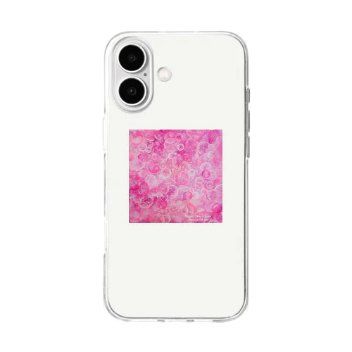 ピンクの魔法 Soft Clear Smartphone Case