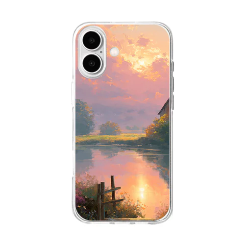 晴れやかな朝日(きーぶー) Soft Clear Smartphone Case