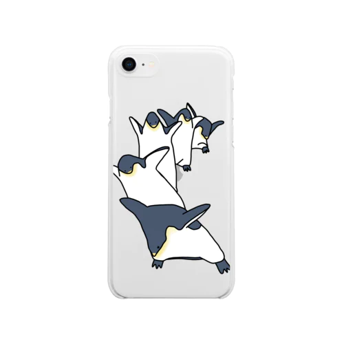 踊るペンギン Soft Clear Smartphone Case