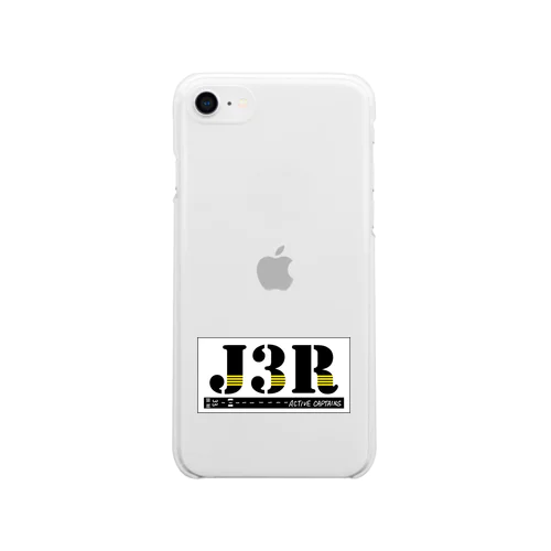 【Threefall Japan Aviation 】J3Rロゴ（TFJAバージョン:3ch手書き） Soft Clear Smartphone Case