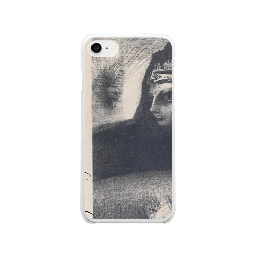 Zwarte Sfinx, Odilon Redon, 1887 Soft Clear Smartphone Case