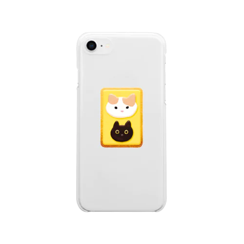 ネコちゃんクッキー Soft Clear Smartphone Case