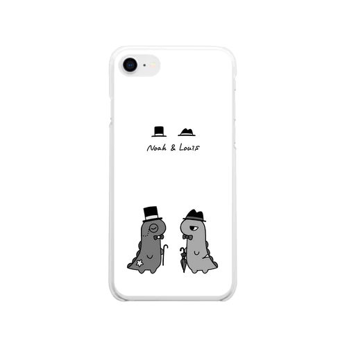 ノアとルイ Soft Clear Smartphone Case