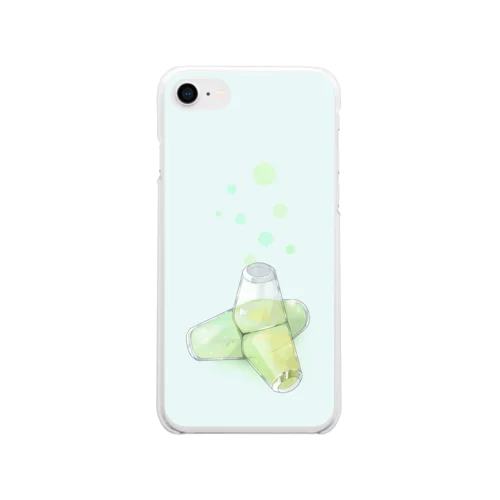 ガラスてとら Soft Clear Smartphone Case