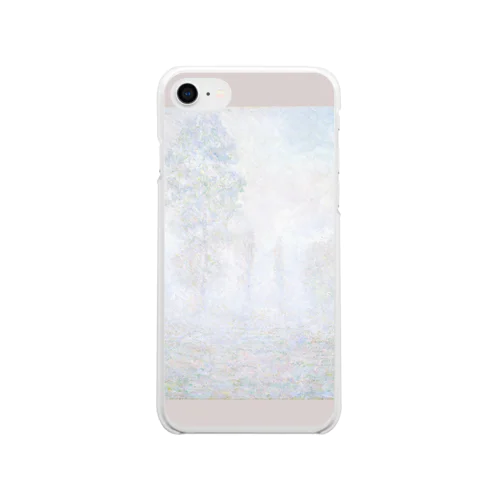 004-037　クロード・モネ　『朝靄』　クリア　スマホケース　iPhone SE(2,3)/8/7/6s/6専用デザイン　CC1 Soft Clear Smartphone Case