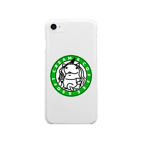 softcream&coffee Soft Clear Smartphone Case