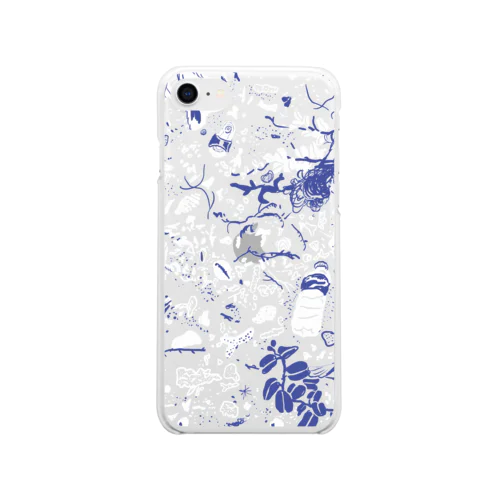 砂浜クリアケース1 Soft Clear Smartphone Case