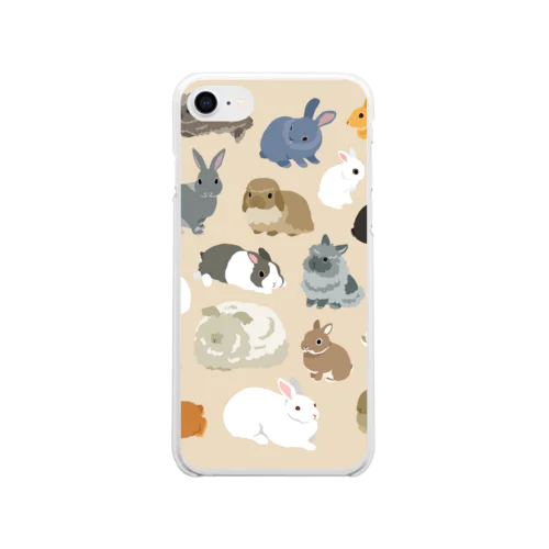 BUNNIES無線 Soft Clear Smartphone Case